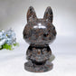 15cm UV Reactive Yooperlite Labubu Carving Crystal Healing Bulk Wholesale