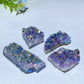1.1"-1.8" Aura Amethyst Cluster Pendant Crystal Healing Bulk Wholesale