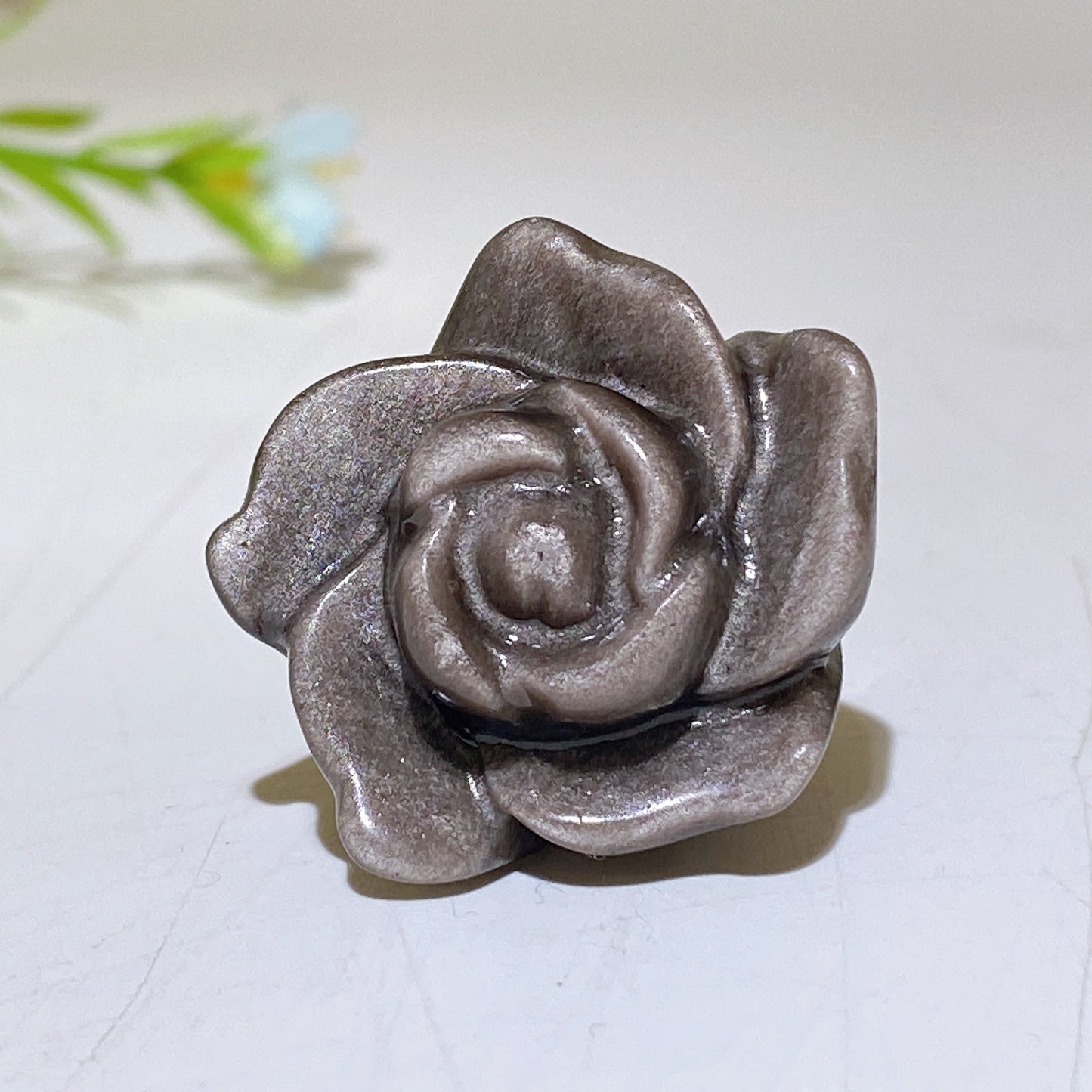 1.1" Crystal Flower Carvings Crystal Healing Bulk Wholesale