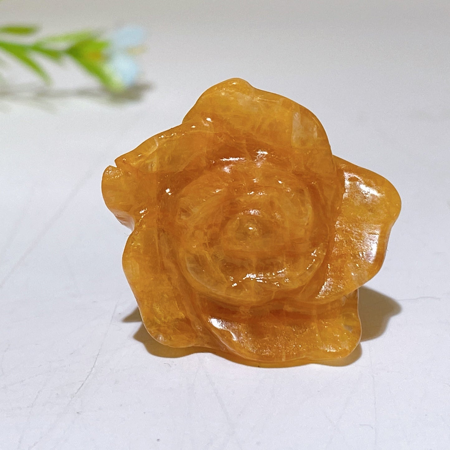 1.1" Crystal Flower Carvings Crystal Healing Bulk Wholesale