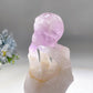 18cm Large Unique Amethyst Grow with Quartz Ghost Hand Holding Skull Carving Crystal Healing Bulk Wholesale