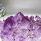 5.2" Large Unique Amethyst Cluster Goot Head Carving Crystal Healing Bulk Wholesale