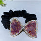 Crystal Chips Bowknot Scrunchies Crystal Healing Bulk Wholesale