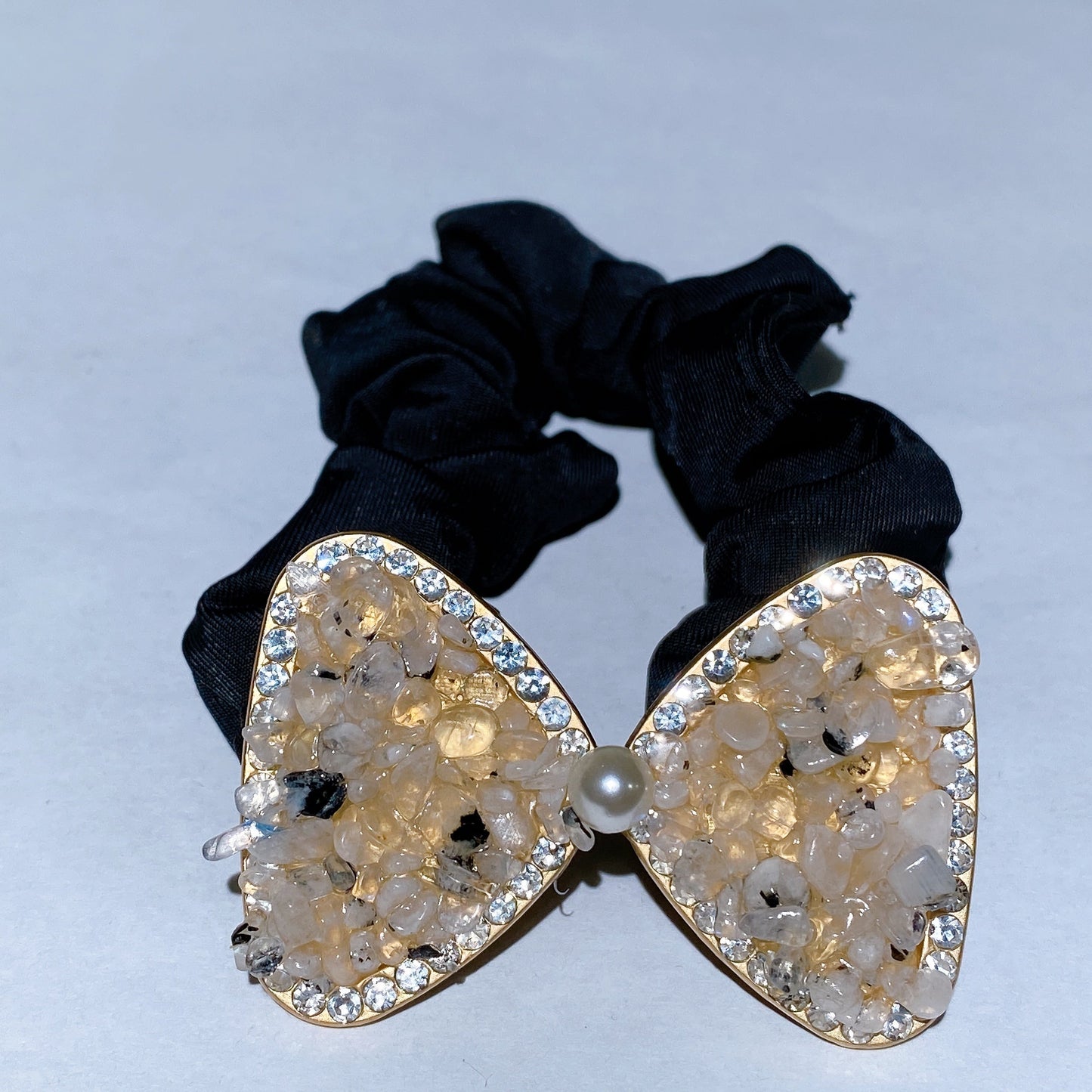 Crystal Chips Bowknot Scrunchies Crystal Healing Bulk Wholesale