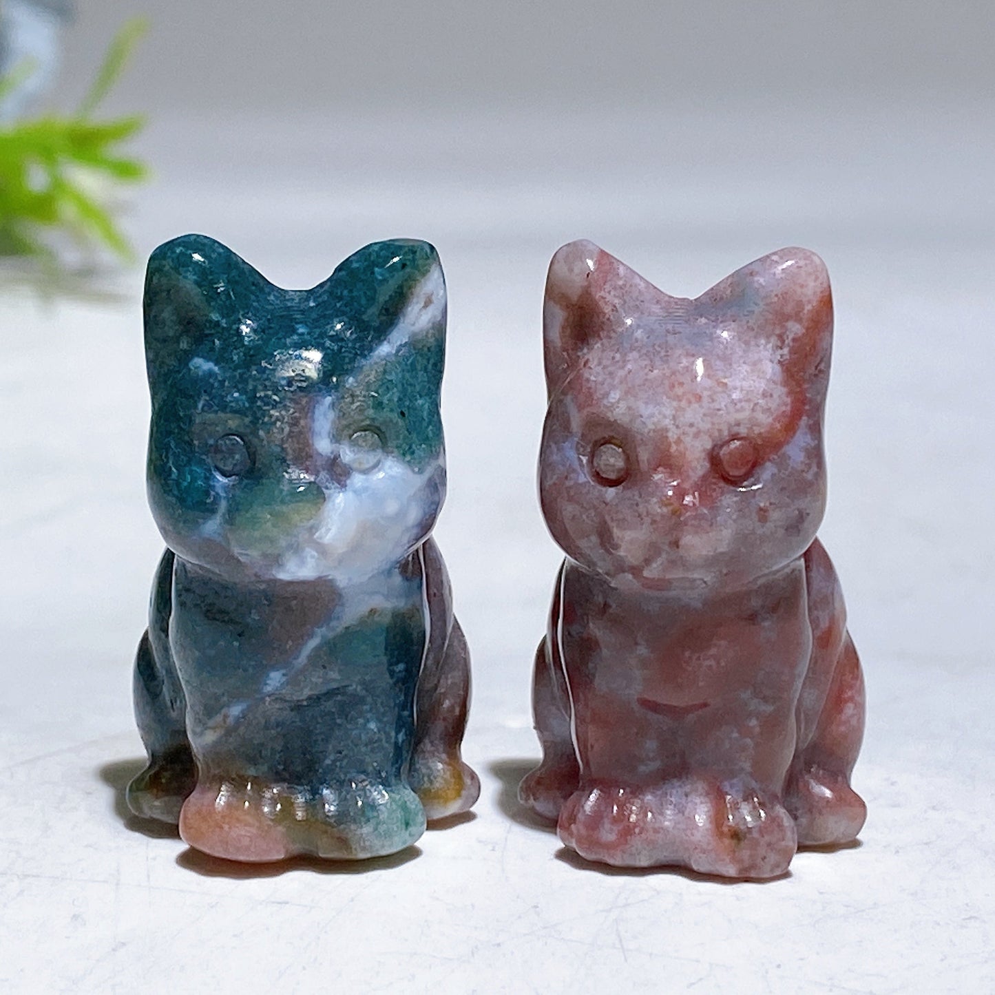 1.2" Crystal Cat Carving Crystal Healing Bulk Wholesale