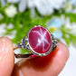 S925 Star Ruby Ring Crystal Healing Bulk Wholesale