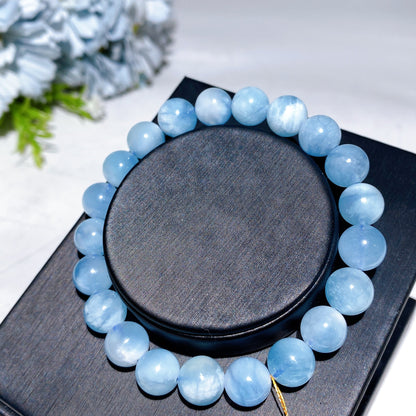 9-9.5mm Aquamarine Bracelet Crystal Healing Bulk Wholesale