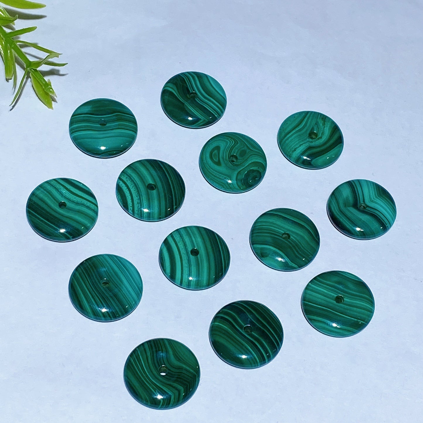 18mm Malachite Donut Pendant Crystal Healing Bulk Wholesale