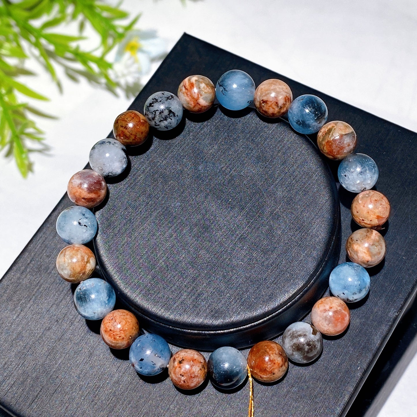 7.5-10.5mm Island Aquamarine Bracelet Crystal Healing Bulk Wholesale