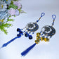 35cm Evil Eye Sun & Moon Metal Chime with Bells Hanging Ornament Crystal Healing Bulk Wholesale
