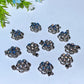20mm Golden Rutialted Quartz Labradorite Amethyst Spin Flower Pendant Crystal healing Bulk Wholesale