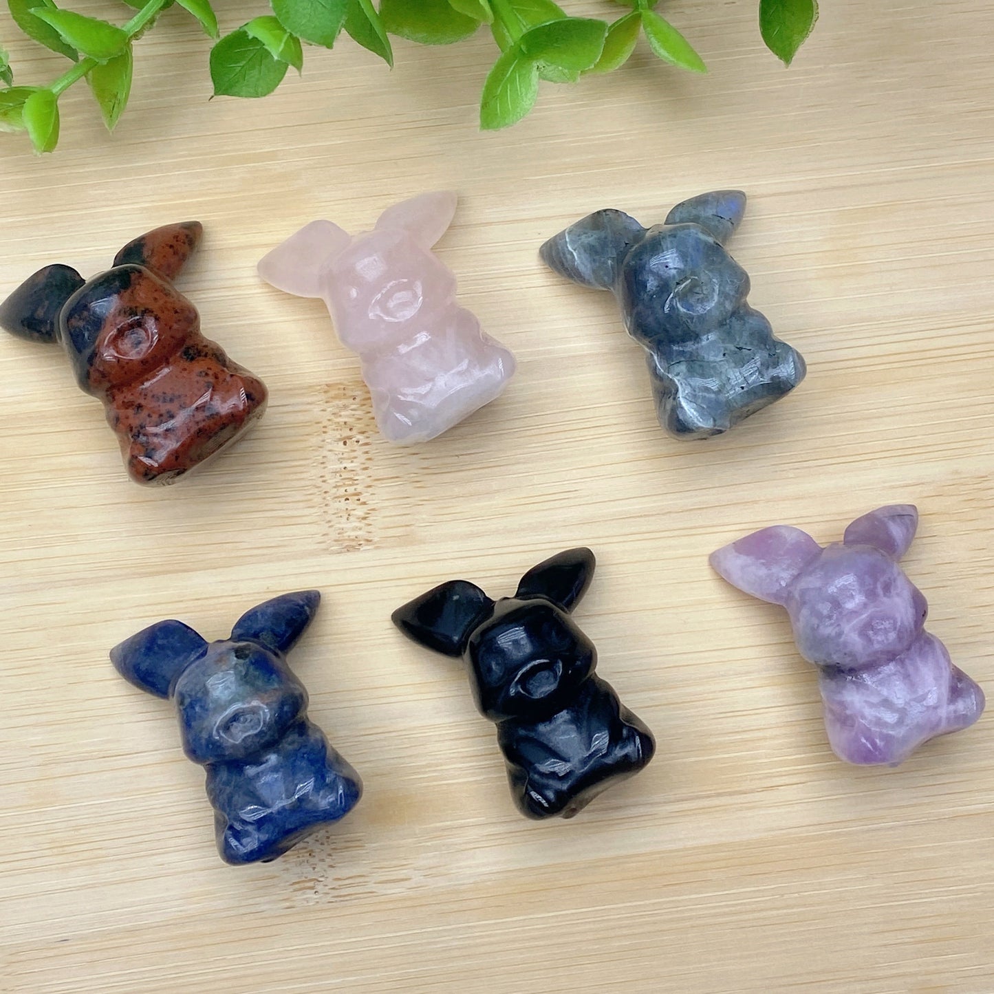 1.3" Mixed Crystal Pikachu Carvings Bulk Wholesale