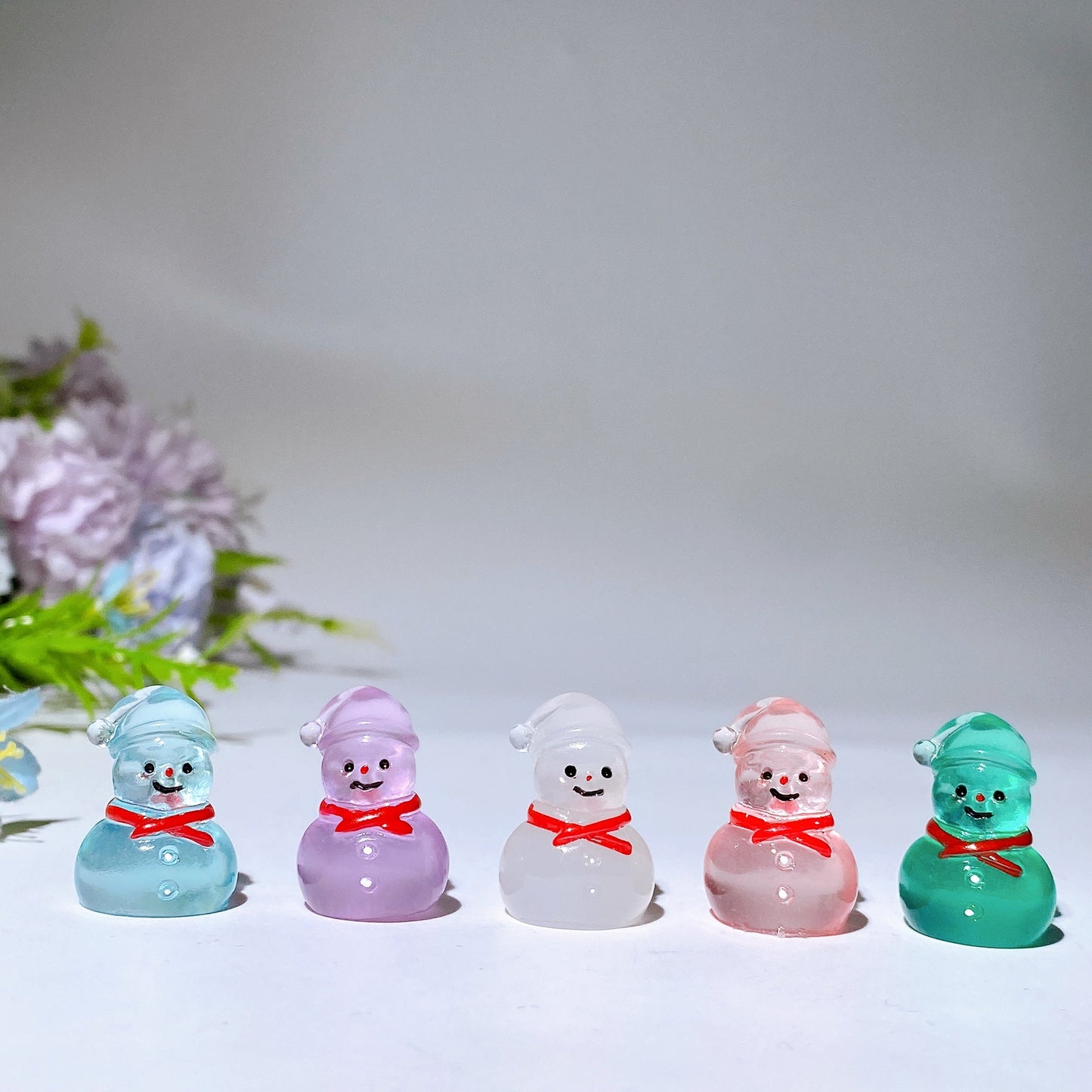 Mini Luminous Mushroom Snowman Spider Cat Crystal Healing Bulk Wholesale