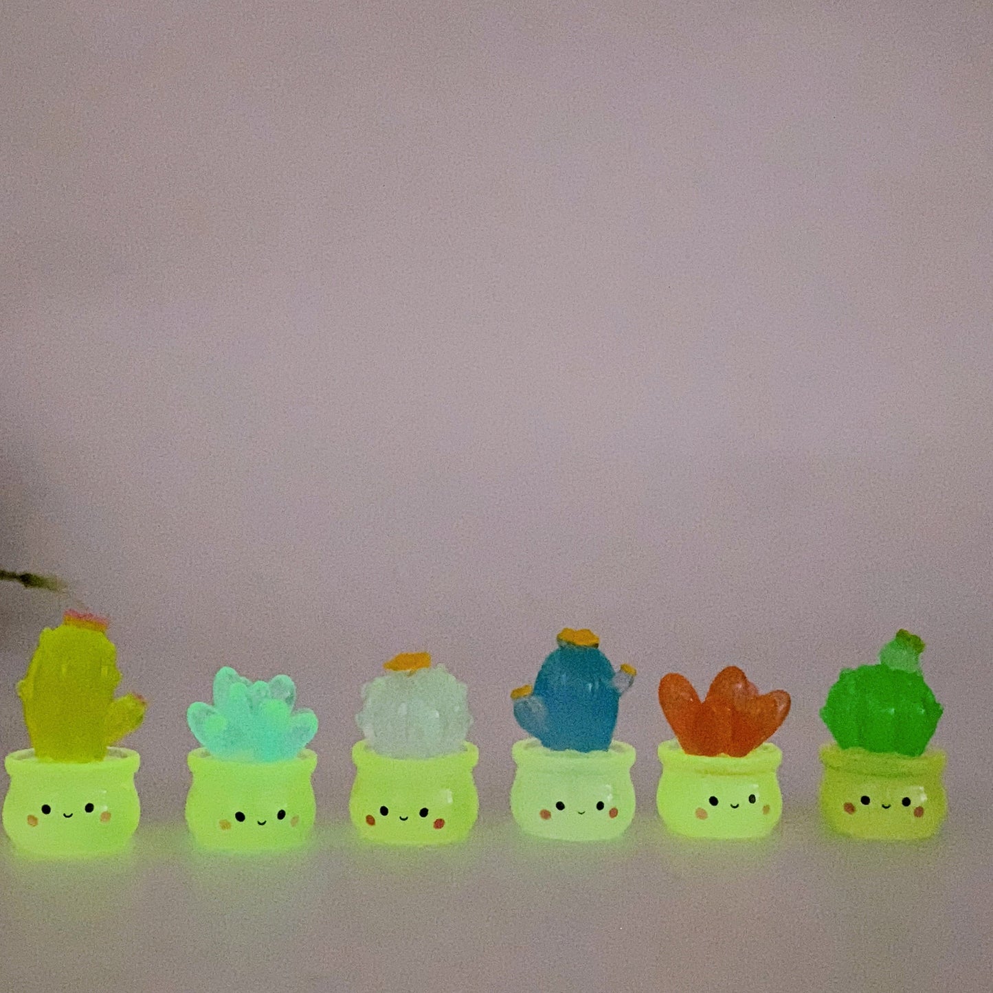 Luminous Mini Cactus Succulent Crystal Healing Bulk Wholesale