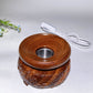 7-9cm Wooden Lamp Rotatable Stand with USB Crystal Healing Bulk Wholesale