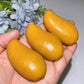 2.3" Yellow Jade Mango Fruit Carving Crystal Healing Bulk Wholesale