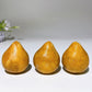 1.7" Yellow Jade Grapefruit Fruit Carving Crystal Healing Bulk Wholesale