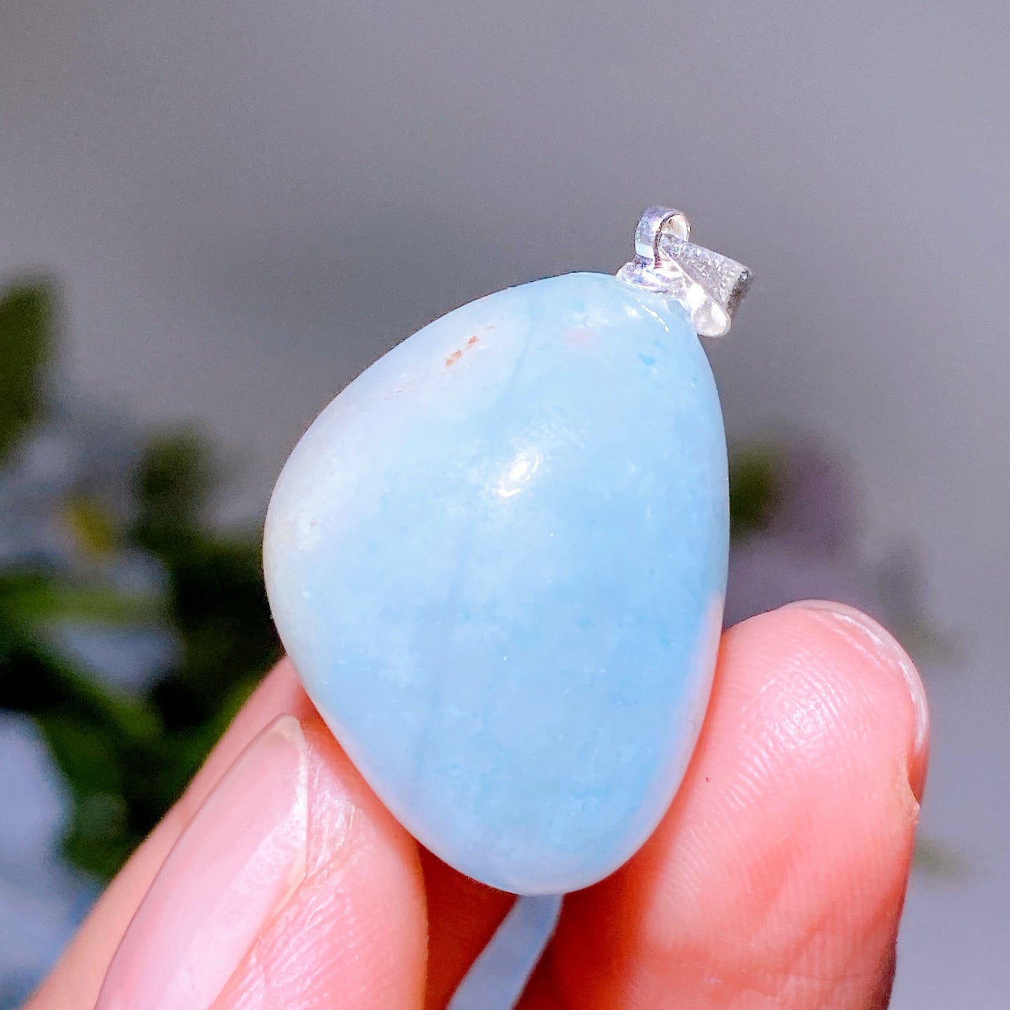 Aquamarine Tumble Pendant Crystal Healing Bulk Wholesale