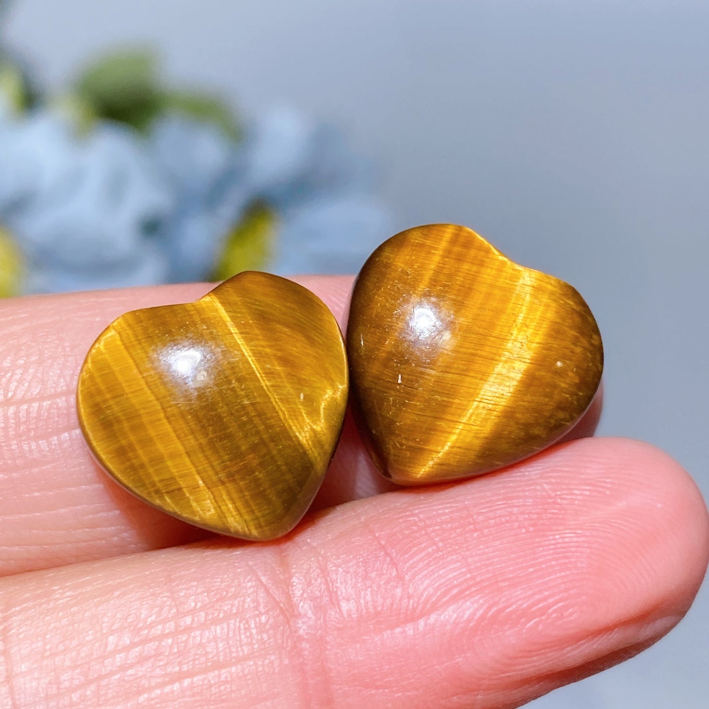 15mm Tiger's Eye Malachite Drilled Heart Carving for Jewelry DIY Crystal Healing Bulk Wholesale