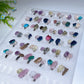 Adjustable Double Crystal Raw Stone Ring Crystal Healing Bulk Wholesale
