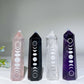 3.0" Crystal Point with Moon Printing Crystal Healing Bulk Wholesale