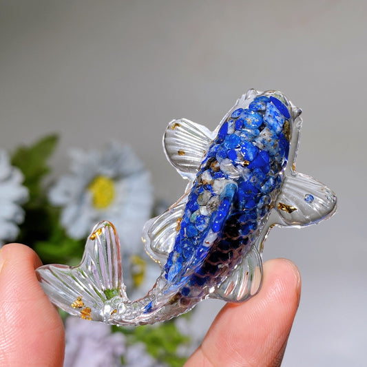 Resin Fish Infused Crystal Chips Carving Crystal Healing Bulk Wholesale