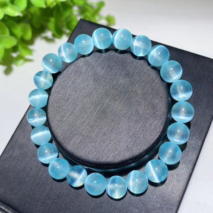 8mm Aura Selenite Bracelet Crystal Healing Bulk Wholesale