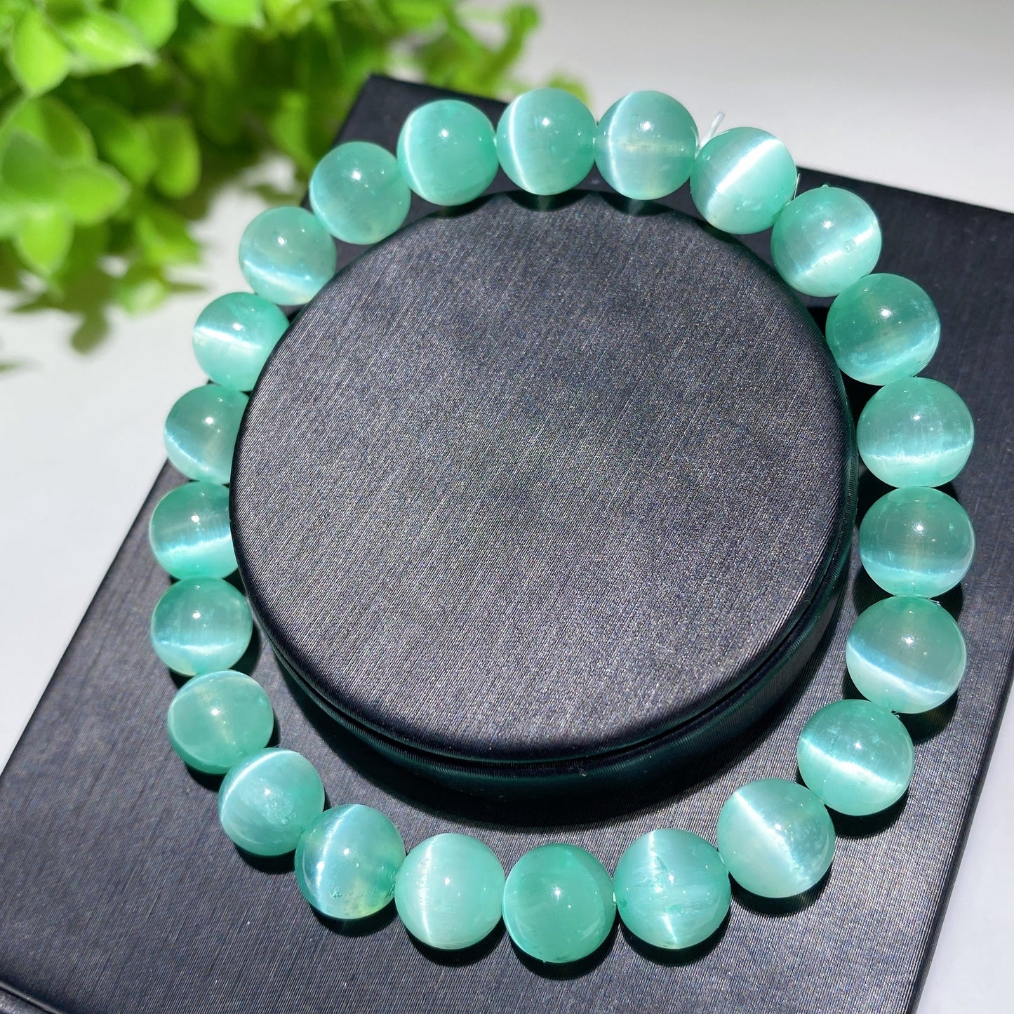 8mm Aura Selenite Bracelet Crystal Healing Bulk Wholesale