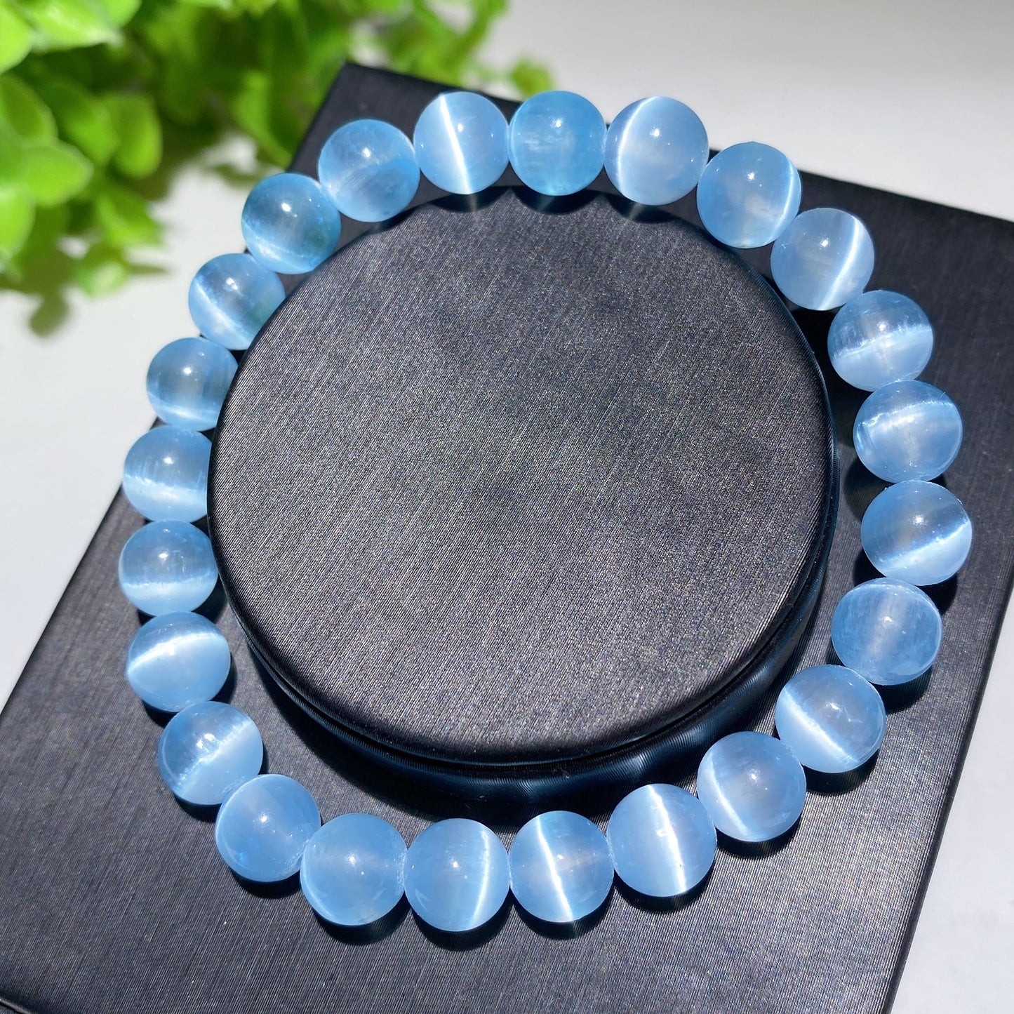 8mm Aura Selenite Bracelet Crystal Healing Bulk Wholesale