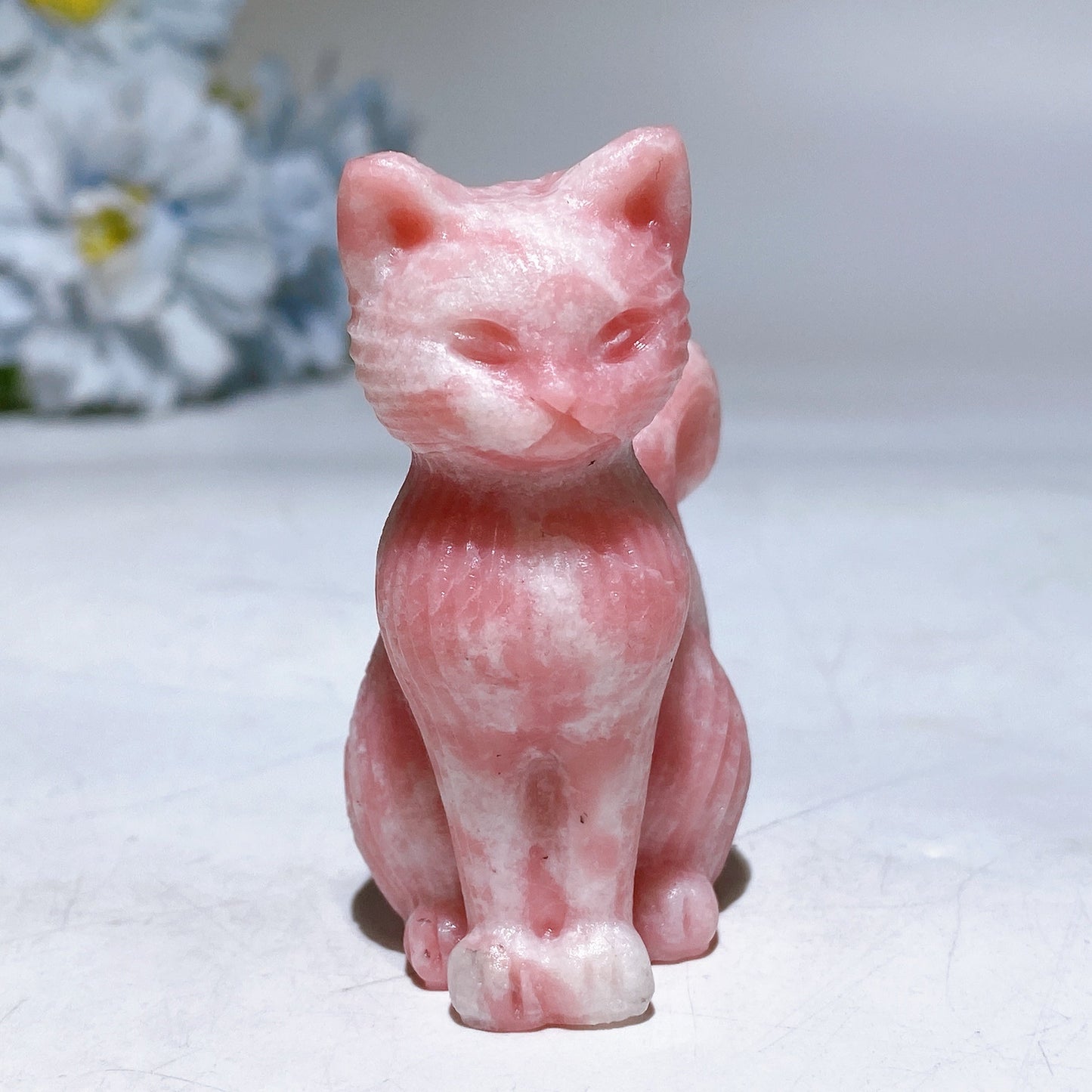 2.4" Crystal Cat Carving Crystal Healing Bulk Wholesale
