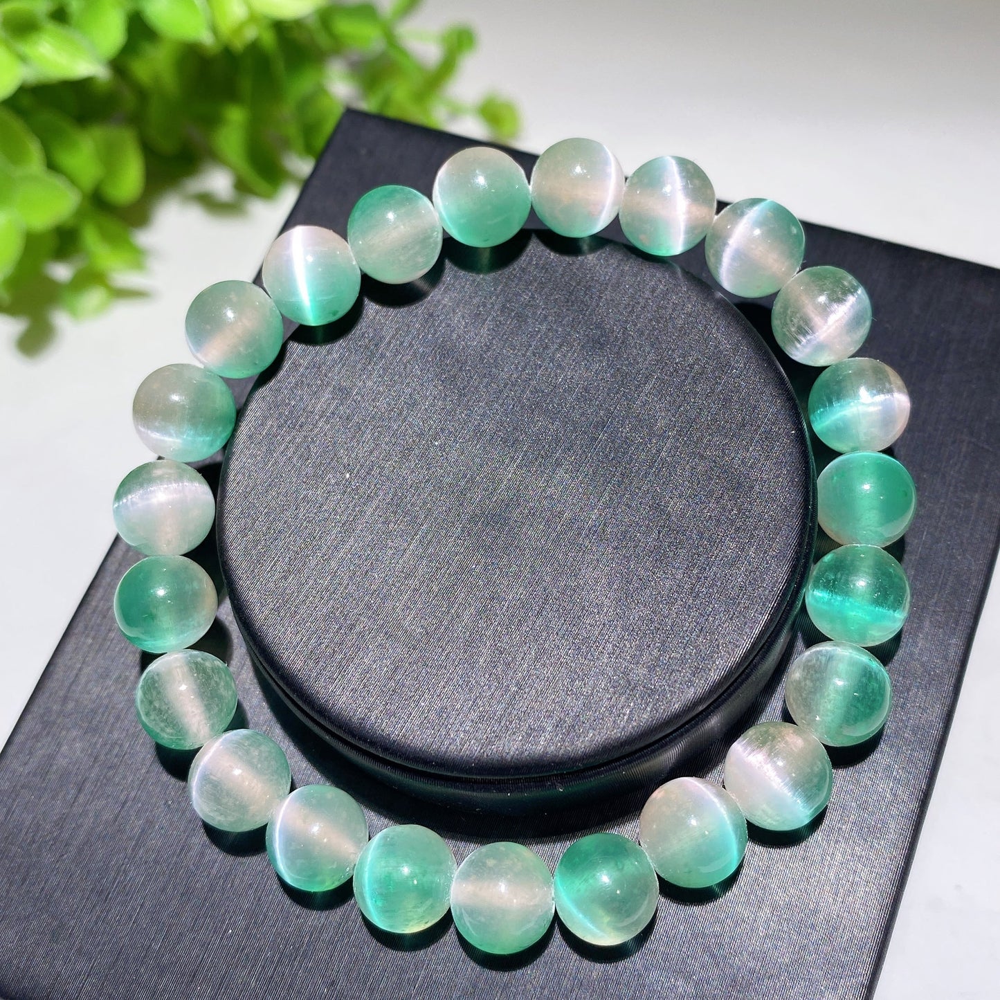8mm Aura Selenite Bracelet Crystal Healing Bulk Wholesale