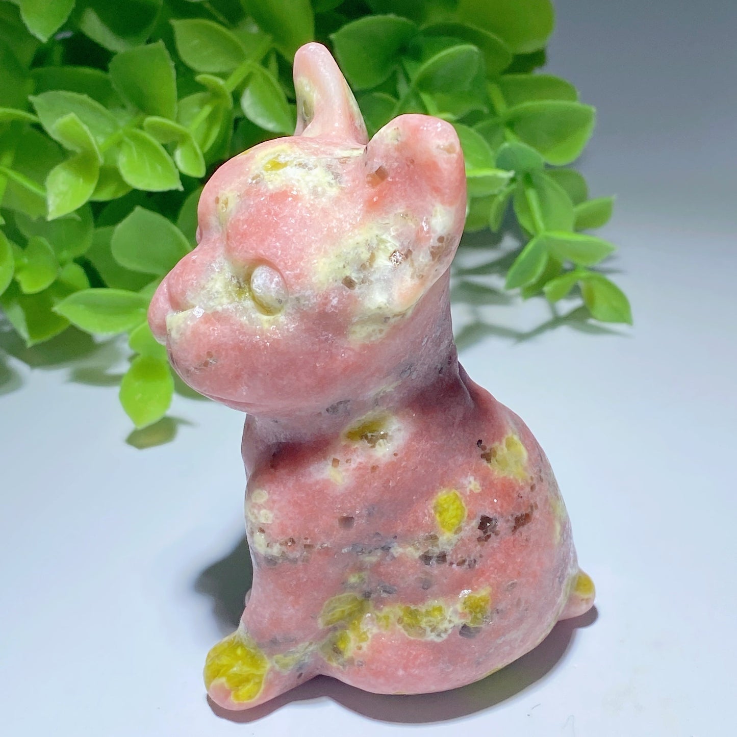 3.0" Jade French Bulldog Carving Bulk Wholesale