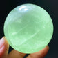 1.8"-3.0" Rainbow Green Fluorite Sphere Crystal Healing Bulk Wholesale