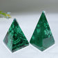 1.4"-2.0" Malachite Pyramid Carving Crystal Healing Bulk Wholesale