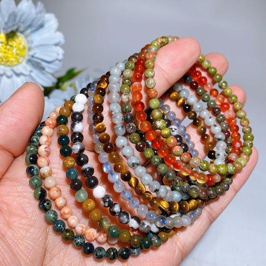 4mm Mixed Crystal Bracelet Bag Crystal Healing Bulk Wholesale