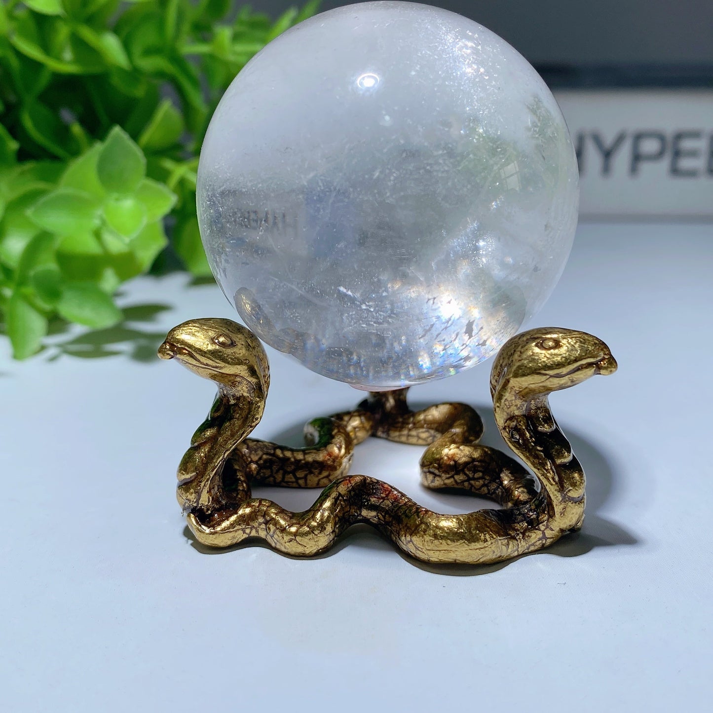 1.8" Golden Metal Triple Snakes Stand Bulk Wholesale