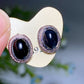7-12mm Crystal Silver Ear Stud Earrings Crystal Healing Bulk Wholesale