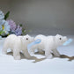 3.1" White Jade with Opalite Fish Carving Crystal Healing Bulk Wholesale