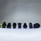 1.4" Black Obsidian Star Wars Carving Crystal Healing Bulk Wholesale