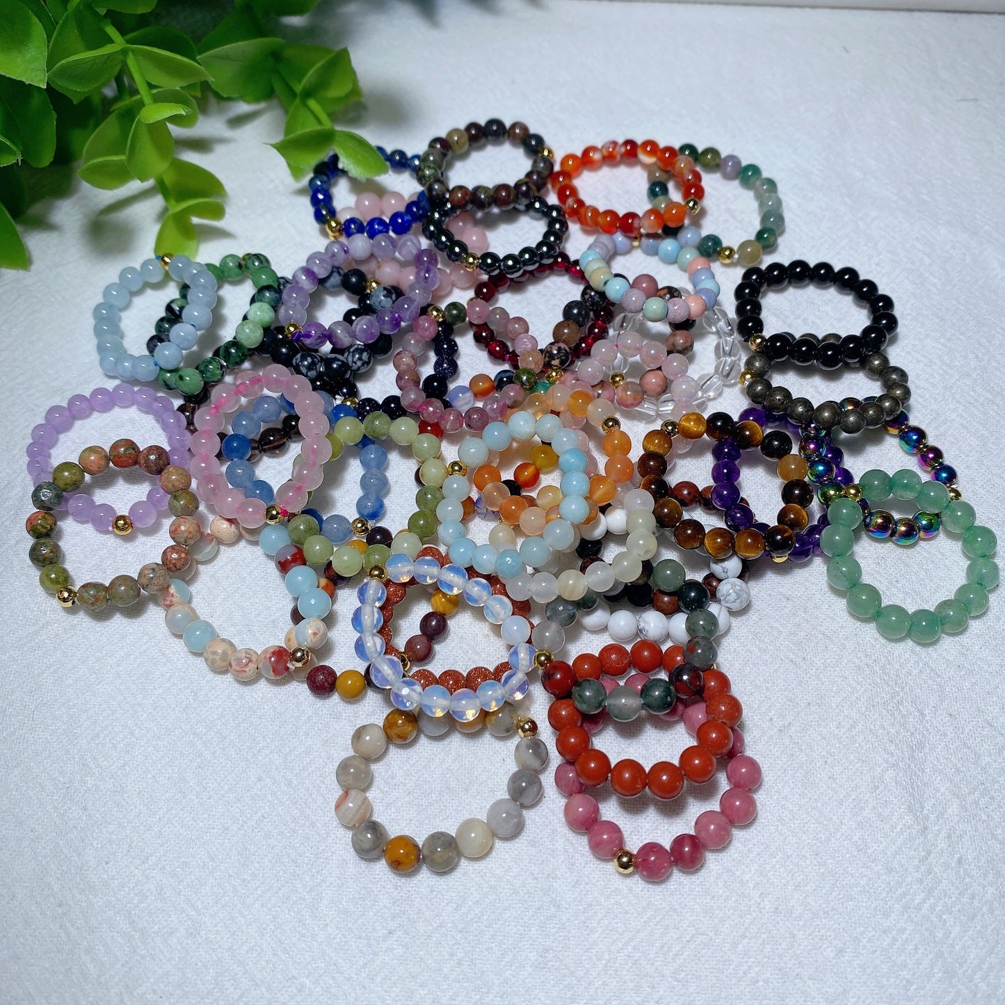 Mixed Crystal Adjustble Ring Bulk Wholesale