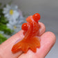 2-3cm Carnrelian Goldfish Carving Pendant Crystal Healing Bulk Wholesale