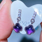 7-12mm Crystal Silver Ear Stud Earrings Crystal Healing Bulk Wholesale