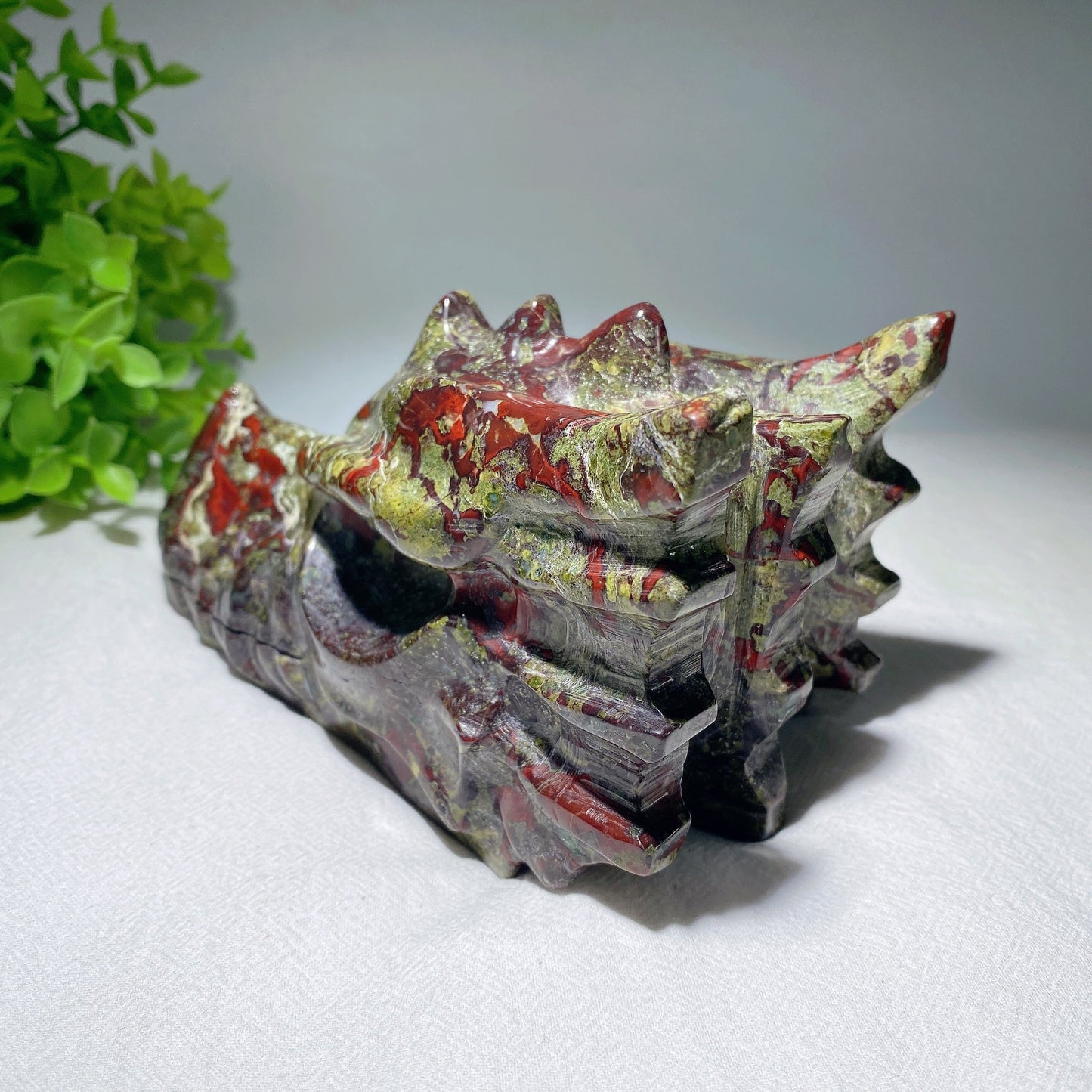 6.0" Dragon Blood Dragon Head Carving Bulk Wholesale