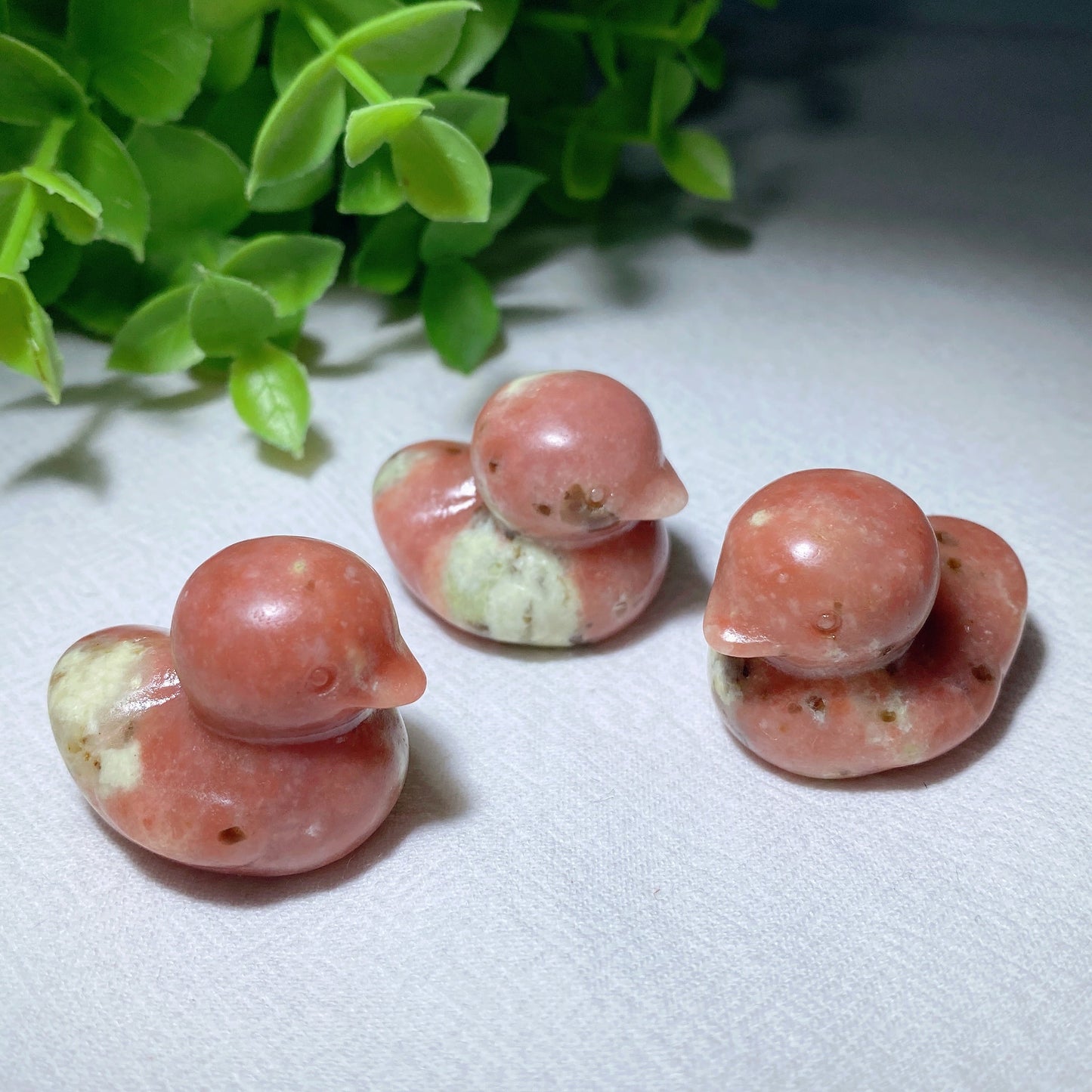 1.1" Jade Duck Carvings Bulk Wholesale