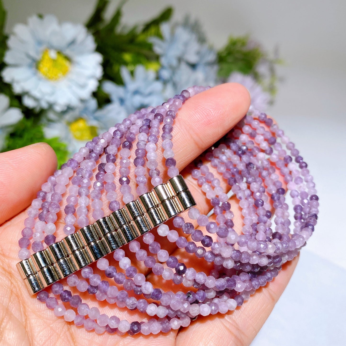 2.3-2.5mm Crystal Faceted Bracelet Crystal Healing Bulk Wholesale