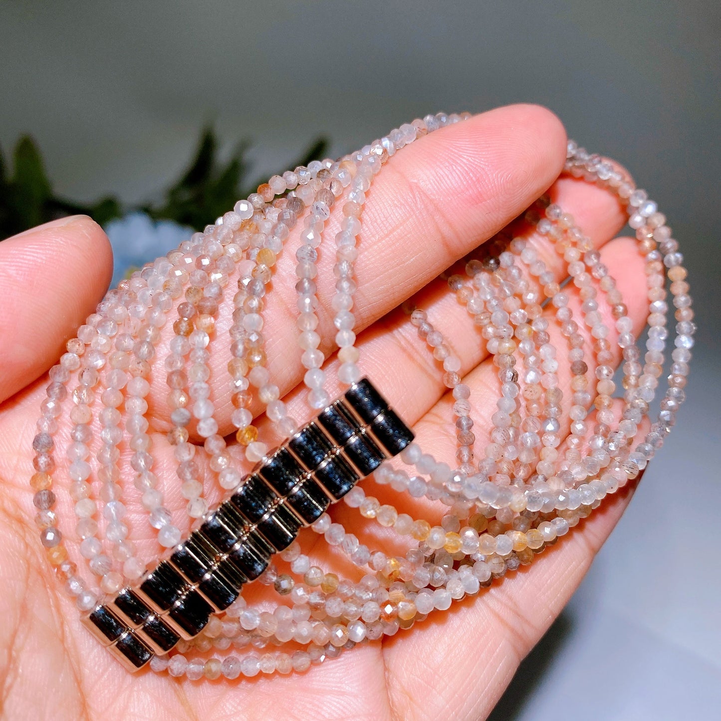 2.3-2.5mm Crystal Faceted Bracelet Crystal Healing Bulk Wholesale