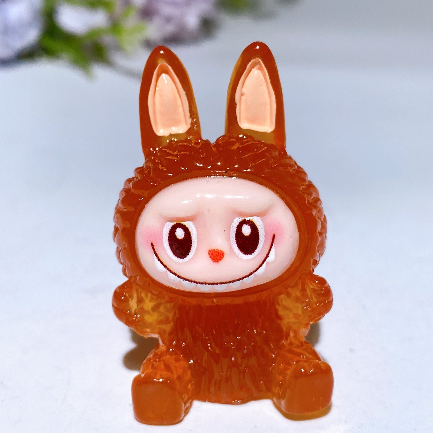 45mm Luminous Labubu Carving Crystal Heealing Bulk Wholesale