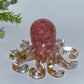 10cm Crystal Chips Infused Resin Octopus Carving Crystal Healing Bulk Wholesale