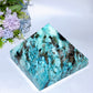 16cm Large Unique Amazonite Grow with Quartz Pyramid Carving Crystal Carving Bulk Wholesale