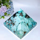 16cm Large Unique Amazonite Grow with Quartz Pyramid Carving Crystal Carving Bulk Wholesale